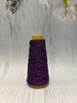 Пряжа хлопковая с люрексом