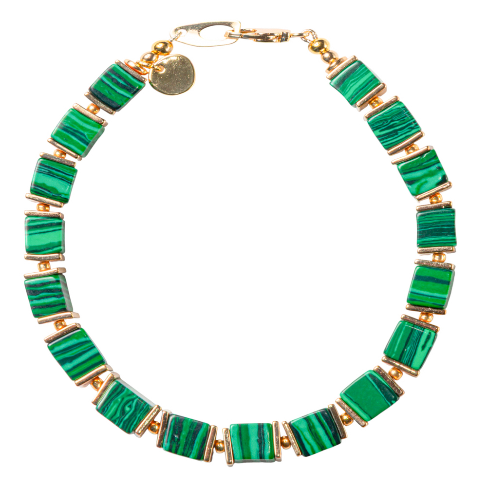 Браслет "КУБ" malachite