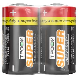 Батарейки Трофи R14-2S SUPER HEAVY DUTY Zinc