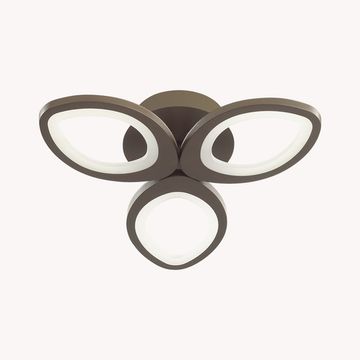 Люстра потолочная диммир. с ДУ + LampSmart LED 60W 3000-6000К 4577/60CL коричневый LULU LEDIO Lumion