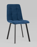 Стул Oliver Square велюр синий