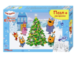 Макси-пазл 24эл. + раскраска "Три кота. Зимние каникулы" (АО "СТС") (Степ пазл)
