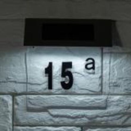 Светильник уличный ЭРА ERASF22-40 на солнечных батареях настенный Номер дома 24 LED