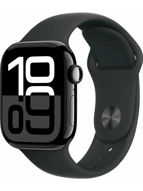 Смарт часы Apple Watch S10, 42mm, Black, Sport Band, S/M.