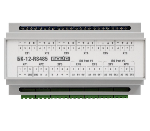 БК-12-RS485-01 Блок коммутации для установки в шкафы, боксы, две внешних линии RS485