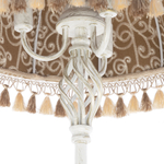 Citilux Базель CL407925T Торшер патина со столиком и абажуром Вышивка