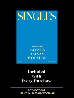 публикация SINGLES JAPAN - VOL.20 BOYNEXTDOOR JAEHYUN & TAESAN & WOONHAK