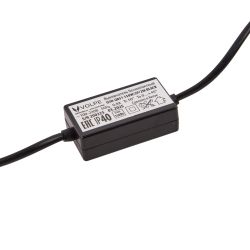 USN-Q851 150W-2P-2M BLACK Выключатель бесконтактный для подключения светильников ULI-Q151. ULI-Q951 к сети 220В. Провод 200 см. 2 контакта. Цвет черный. TM Volpe