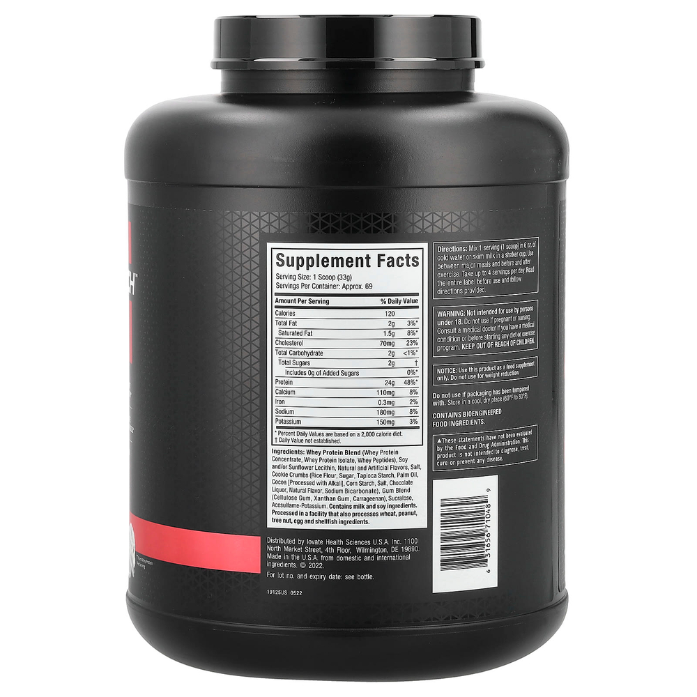 MuscleTech, Nitro-Tech™ 100% Whey Gold, сывороточный протеин, печенье и сливки, 2,27 кг (5 фунтов)