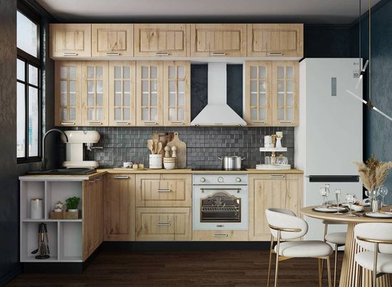 вариант компоновки модульная кухня ЛУКСОР