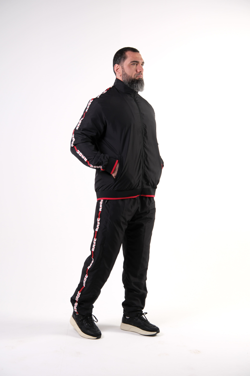 Спортивный костюм с лампасами Rage black арт.: HY27159