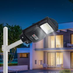 ЭРА Консольный светильник на солн. бат.,SMD,с кронштейном,20W, с датч. движ.,ПДУ,400lm, 5000К, IP65