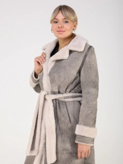 Дубленка зимняя натуральная длинная и теплая