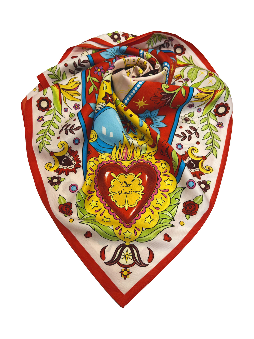 Платок «Матрёшки. Латинская Америка»