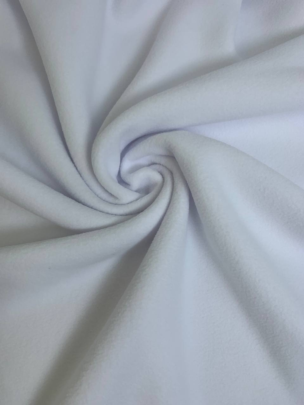 Флис гл. краш, белый, двухсторонний, антипиллинг