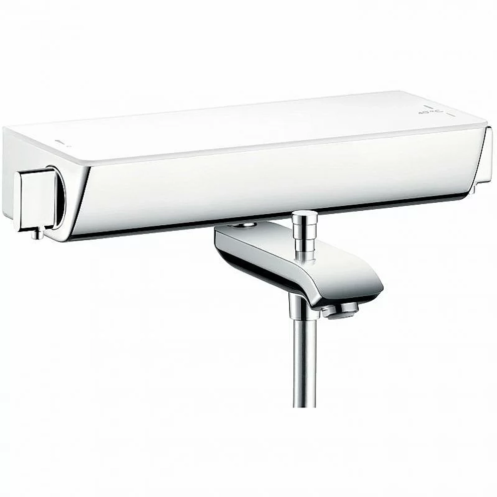 Смеситель для ванны и душа Hansgrohe Ecostat Select 13141400 белый/хром