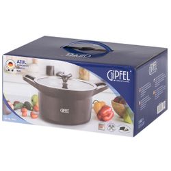 Кастрюля из литого алюминия Gipfel Azul Black 51923 24 см/4,5 л