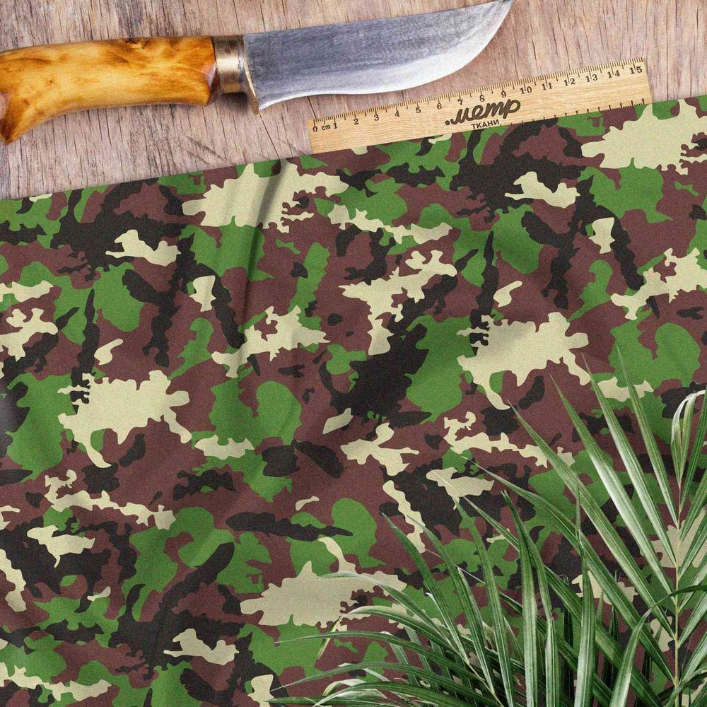 Ткань мембрана контрастный милитари