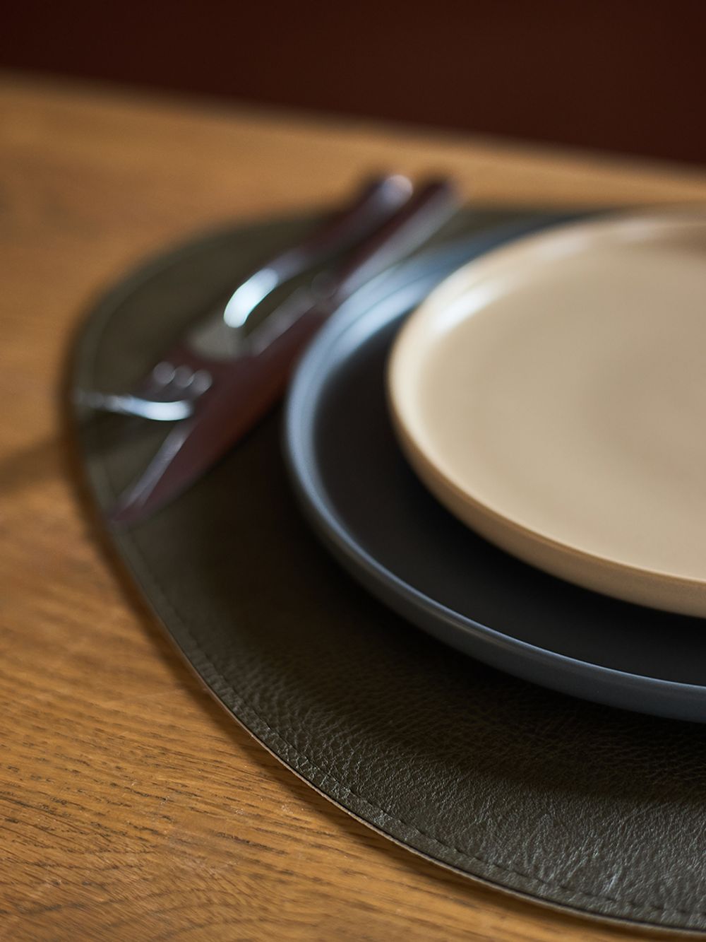 Набор из 4-х двухсторонних сервировочных салфеток Drop, 33х41 см, коричневый/карамельный