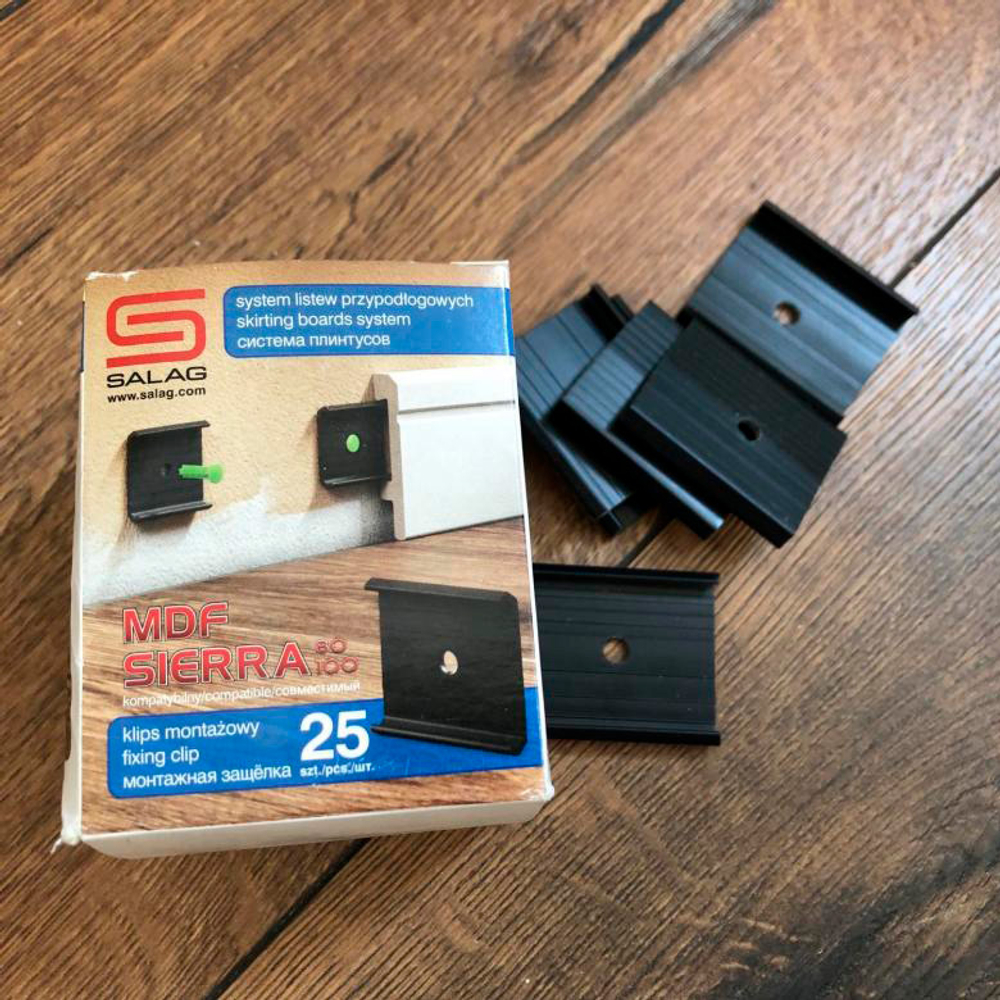 Плинтус Salag Sierra SIZ000 Крепеж для плинтуса