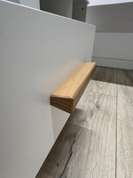 Стол письменный угловой Вест 158х130х77 см, белый, с 2 ящиками и полками, на ножках из массива сосны