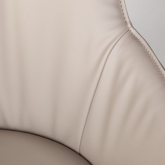 Полукресло крутящееся Sofia, экокожа soft-touch, серый