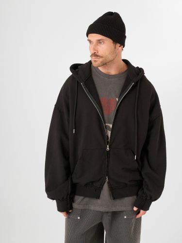 Черная хлопковая худи Votus на молнии