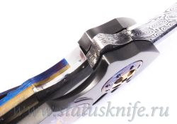 Нож Ron Best knives Damascus Zirconium Full Customфотография - 7