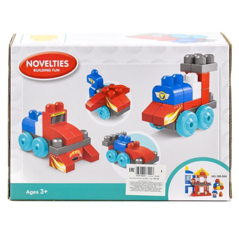 Конструктор детский 22эл., коробка 188-552