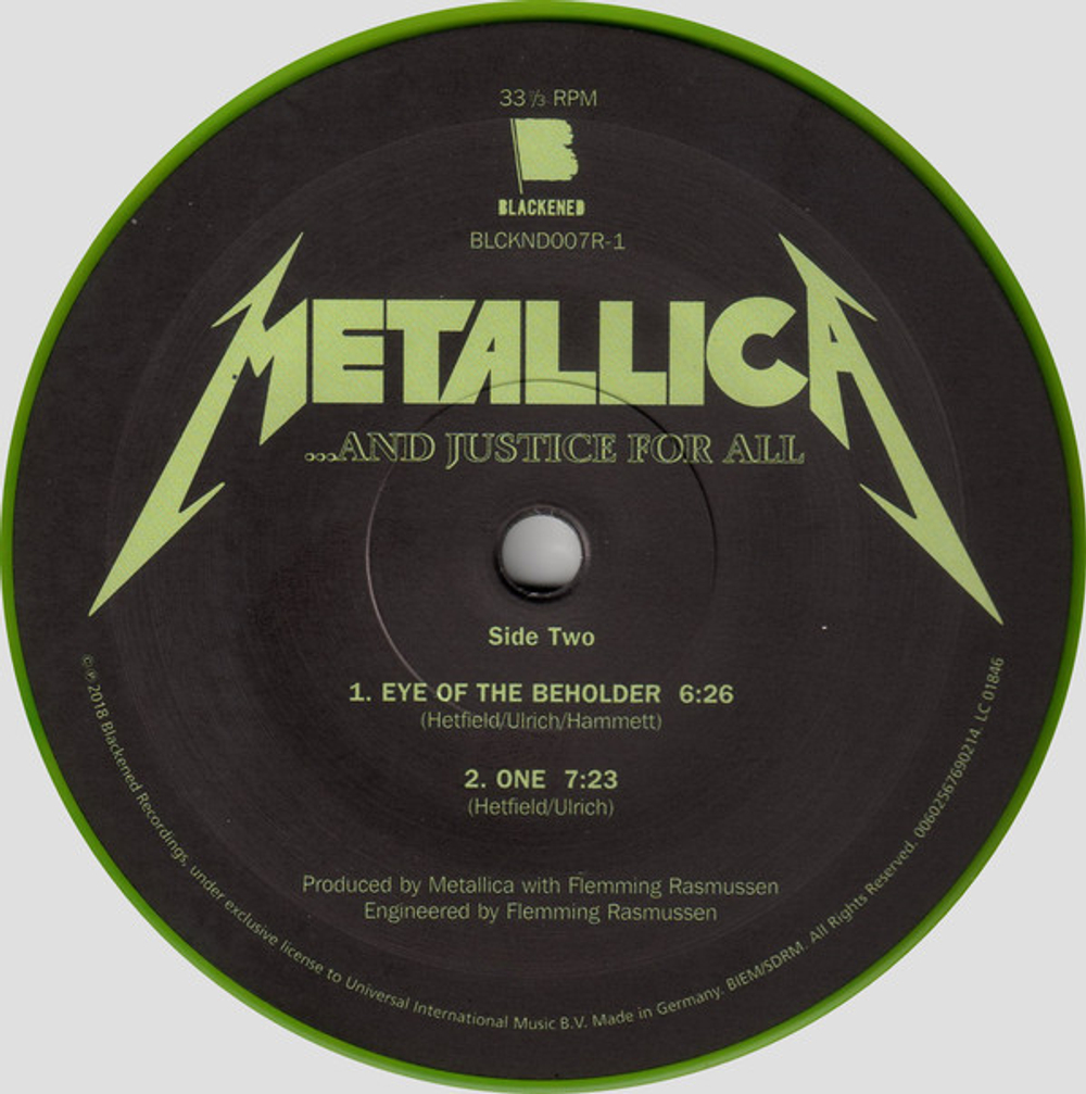 Metallica / ...And Justice For All (Coloured Vinyl)(2LP)