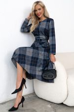 Платье Сильвия (серый/коричневый) Р11-1086/18 Nikol