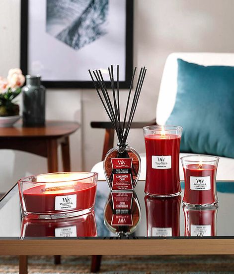 Чай с корицей, ароматическая свеча, WoodWick