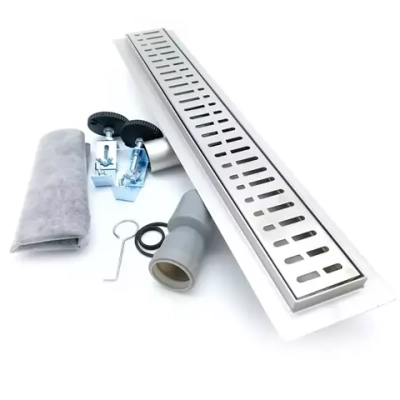 Душевой лоток с горизонтальным выпуском TIM 65 см