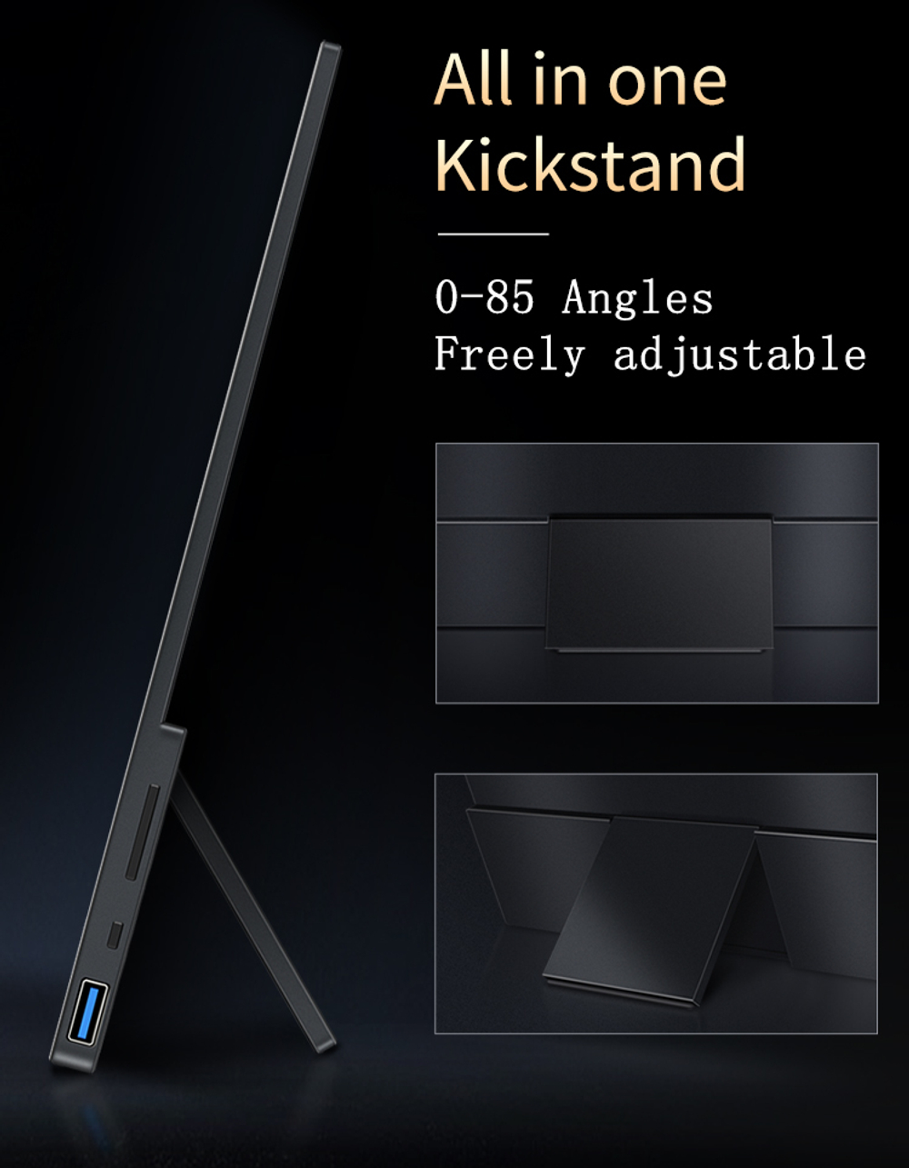 14" Портативный сенсорный монитор VCHANCE 4K OLED 3840x2400, 60 Гц