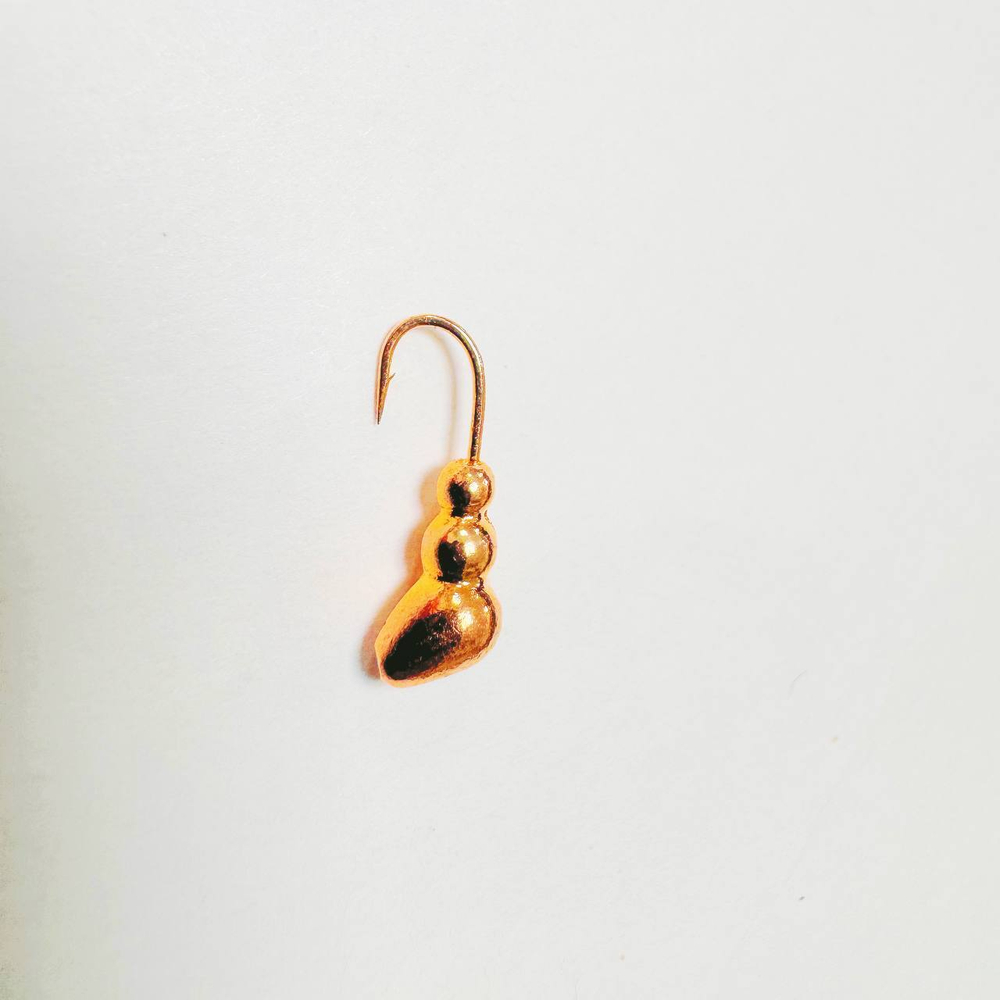 Мормышки вольфрамовые №4 Муравей  цвет медь  0,78 гр . 1,3мм ( набор 10 штук) цена указана за 1 штук