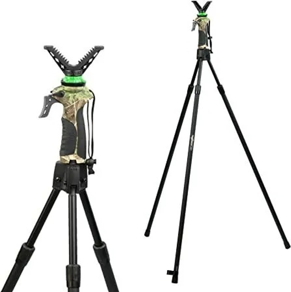 Опора для оружия FIERYDEER 3 ноги (тренога) Gen.4 камуфляжный, высота до 1.65м, поворот основания на 360º