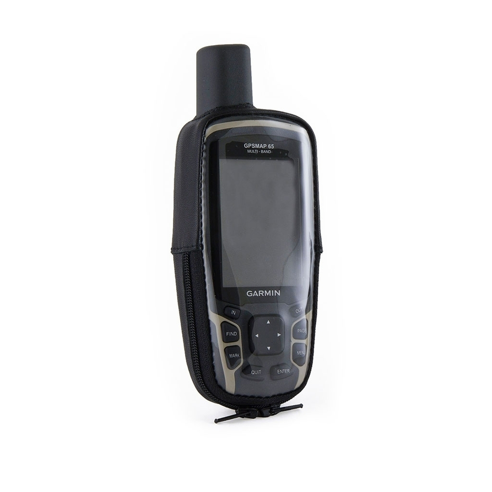 Garmin GPSMAP 65 чехол кожаный с зажимом и окном для зарядки (02-128)