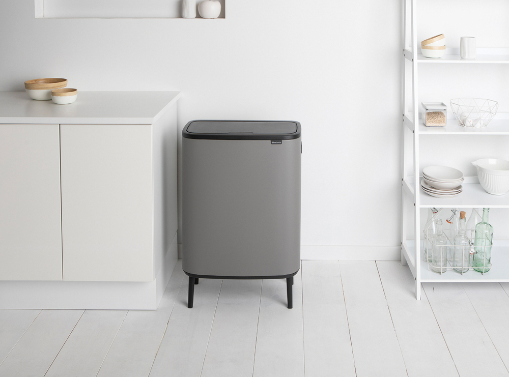 Мусорный бак Bo Touch Bin HI 2x30л Brabantia Минерально-серый