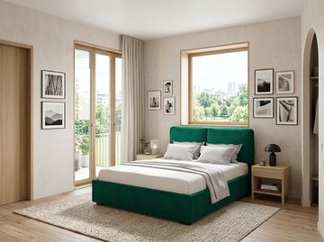 Кровать Тразимено 140 с подъемным механизмом - Велютто/Velutto 33