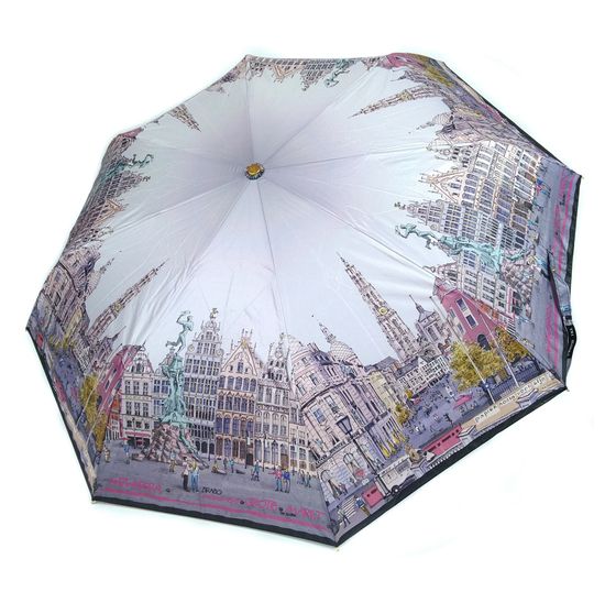 Стильный Женский зонт Три Слона с городом 233-B-02
