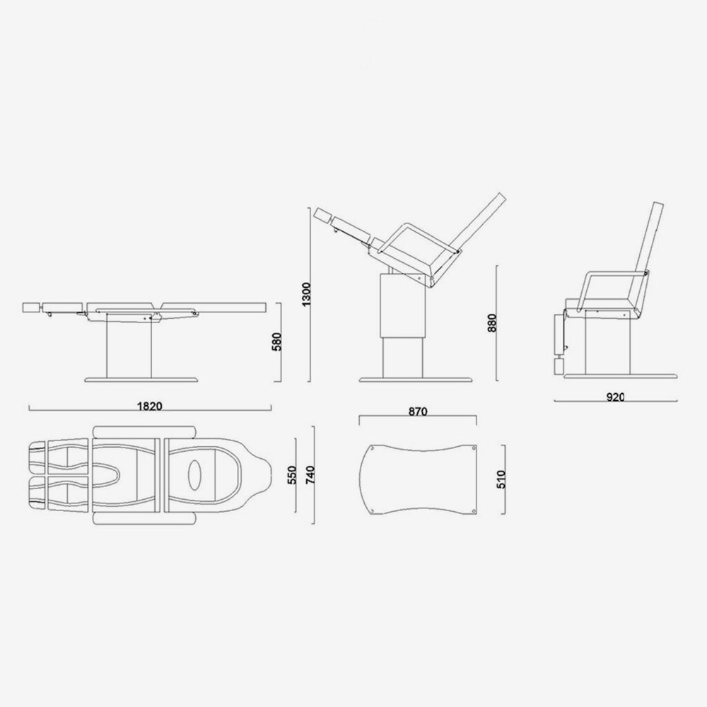 Кресло педикюрное "Альба 2"