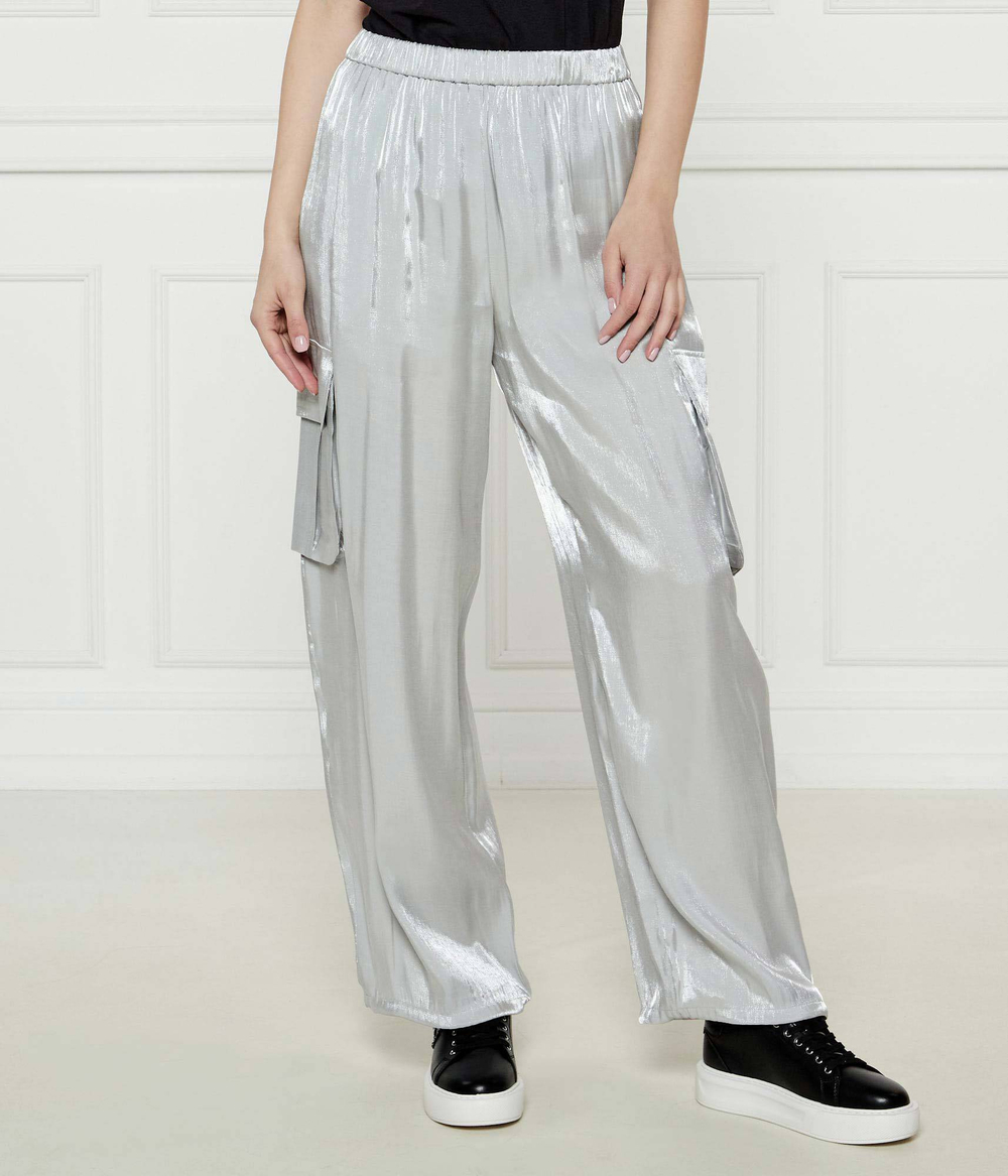 Сатиновые штаны карго Armani Exchange - серебряный(XW000139 AF10839)