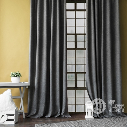 Шторы для зала КАННИ (арт. BL01-275-06) - (140х270)х2 см. - черный