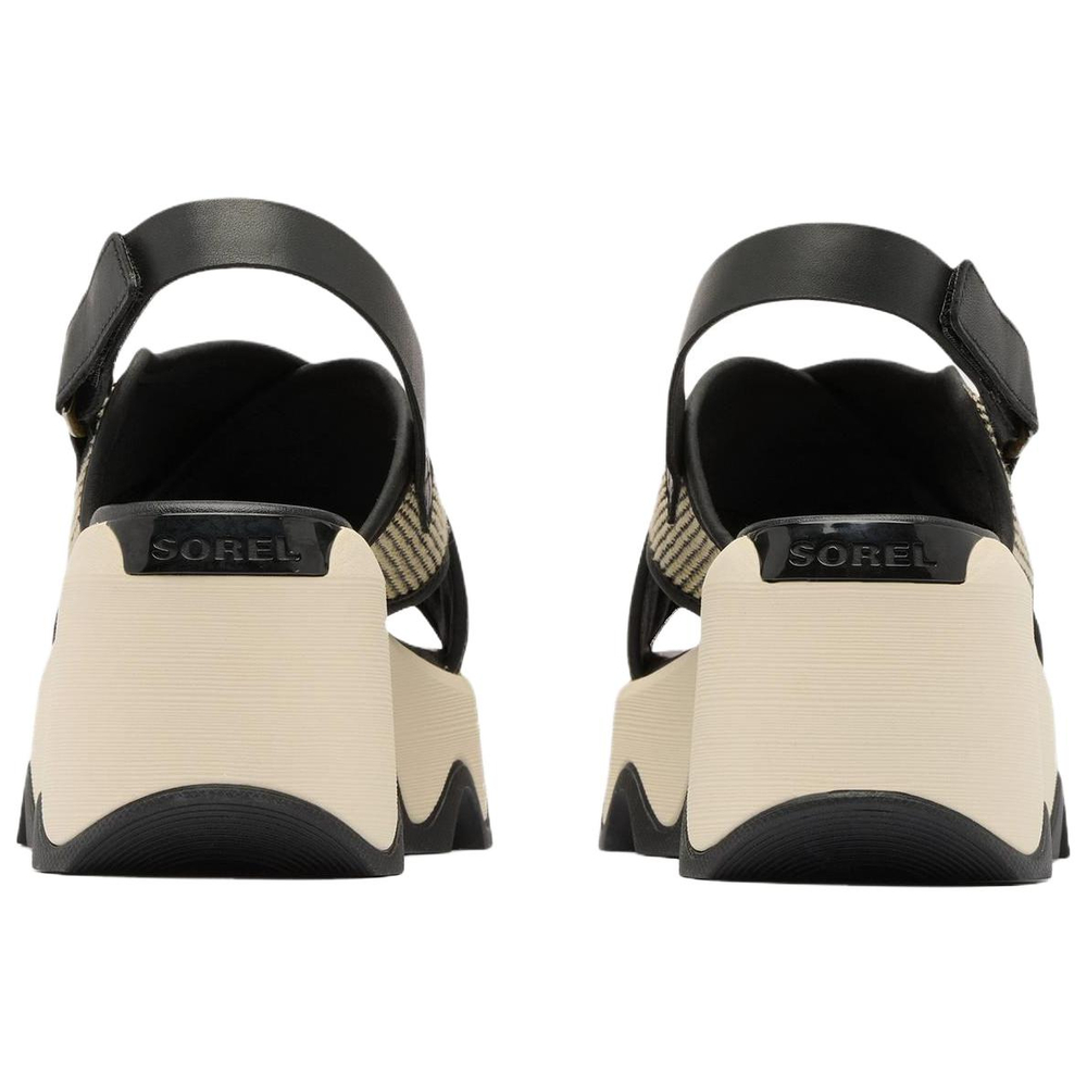 SOREL Kinetic™ Leather One Strap Sandals Women"s Black