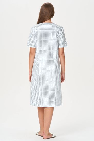 Ночная сорочка длиной ниже колена Лори с коротким рукавом S0191-F01 , белый
