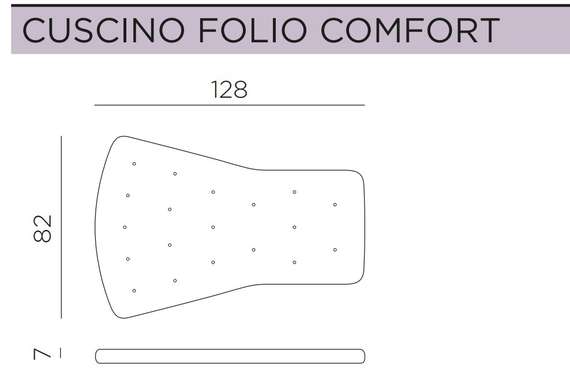 Подушка для кресла Folio розовый акрил Sunbrella