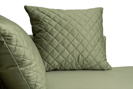 Диван-кушетка Garda Decor Sorrento правый оливковый велюровый