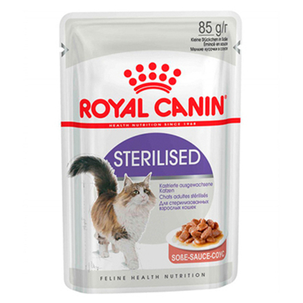 Royal Canin Sterilised Пауч для стерилизованных кошек, соус 85гр