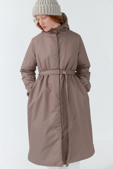 Шапка-бини бежевого цвета