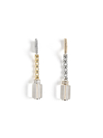 Серьги "Glass barrel" Bicolor